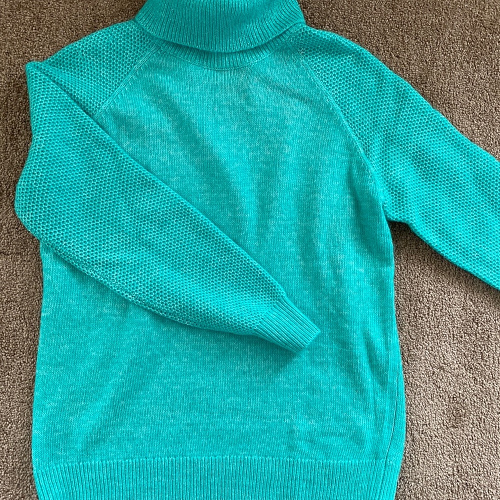 Loft Sz M turtleneck sweater in green